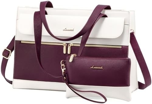 Lovevook LATEPOOK BOLSA PARA MUJERES 15.6 pulgadas LATEPOTT TOTE BOLSA DE TRABAJO PREFESIONAL de cuero computadora BREEFCASE a prueba de agua de negocios