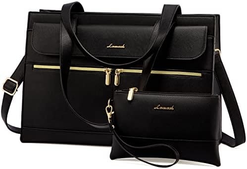 Lovevook LATEPOOK BOLSA PARA MUJERES 15.6 pulgadas LATEPOTT TOTE BOLSA DE TRABAJO PREFESIONAL de cuero computadora BREEFCASE a prueba de agua de negocios