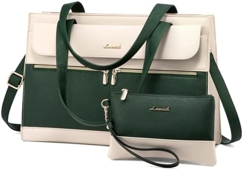 Lovevook LATEPOOK BOLSA PARA MUJERES 15.6 pulgadas LATEPOTT TOTE BOLSA DE TRABAJO PREFESIONAL de cuero computadora BREEFCASE a prueba de agua de negocios