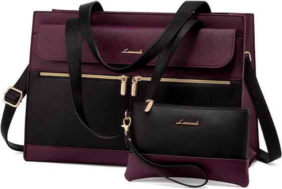 Lovevook LATEPOOK BOLSA PARA MUJERES 15.6 pulgadas LATEPOTT TOTE BOLSA DE TRABAJO PREFESIONAL de cuero computadora BREEFCASE a prueba de agua de negocios