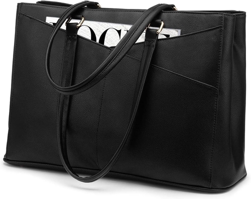 BOLSA DE CUERPO INDUCTIVO de 15,6 pulgadas BOLSA DE COMPUTADOR BUSINESS OFFICE WORK BREEFCASE Negro