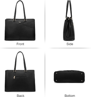 BOLSA DE CUERPO INDUCTIVO de 15,6 pulgadas BOLSA DE COMPUTADOR BUSINESS OFFICE WORK BREEFCASE Negro