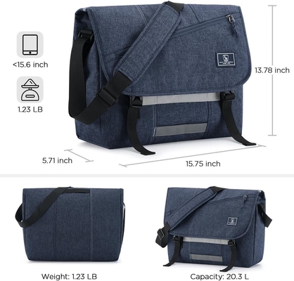 OIWAS bolso de mensajería para hombres, 15.6 pulgadas bolsos de crossbody portátil de mujeres casual bolsa de bolso de hombro de la bolsa de viaje de la universidad