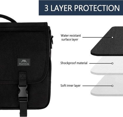 BOLSA MESSENGER PARA HOMBres, MUJERES BRIEFCASES ligero de peso de los hombres de la bolsa portátil de 15,6 pulgadas resistente al agua