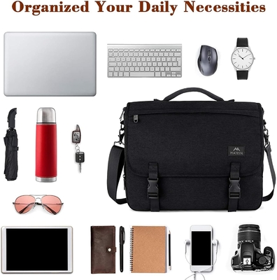 BOLSA MESSENGER PARA HOMBres, MUJERES BRIEFCASES ligero de peso de los hombres de la bolsa portátil de 15,6 pulgadas resistente al agua