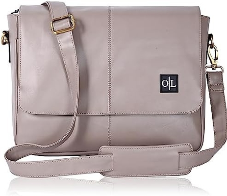 BOLSA de mensajería de cuero para hombres y mujeres - BOLSA de bolso portátil para universidad, oficina, hombro ajustable