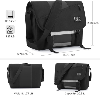 15.6 pulgadas portátil bolsas para todo el cuerpo mujeres casual bolso de hombro bolso de colegio oficina de viajes