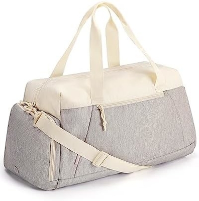 Bolsas de gimnasio BAGSMART para hombres mujeres, bolso de viaje plegable, bolso de fin de semana ligero con compartimento de zapatos,