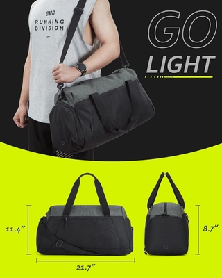 Bolsas de gimnasio BAGSMART para hombres mujeres, bolso de viaje plegable, bolso de fin de semana ligero con compartimento de zapatos,