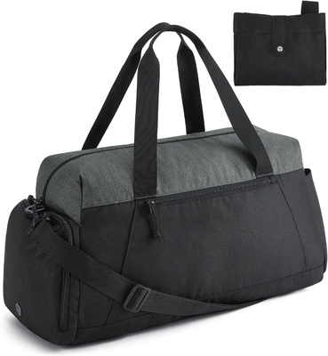 Bolsas de gimnasio BAGSMART para hombres mujeres, bolso de viaje plegable, bolso de fin de semana ligero con compartimento de zapatos,