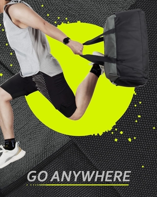 Bolsas de gimnasio BAGSMART para hombres mujeres, bolso de viaje plegable, bolso de fin de semana ligero con compartimento de zapatos,