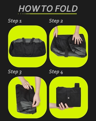Bolsas de gimnasio BAGSMART para hombres mujeres, bolso de viaje plegable, bolso de fin de semana ligero con compartimento de zapatos,