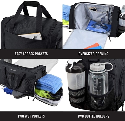 La última bolsa de gimnasio 2.0: La bolsa de bolsillo durable diseñada con 10 compartimientos óptimos incluyendo resistente al agua