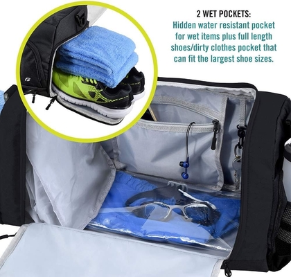 La última bolsa de gimnasio 2.0: La bolsa de bolsillo durable diseñada con 10 compartimientos óptimos incluyendo resistente al agua