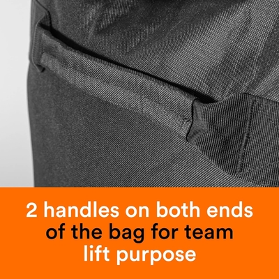 Fitdom 130L 36" De trabajo pesado Equipo de gimnasio de deportes extra grandes Equipo de viaje Bolso W/Corta de hombro ajustable y 7 compartimentos