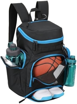 BASKETBALL BACKPACK BOLSA DE ESPORTO GRANDE, BOLSA DE GYM con compartimento de pelota y compartimento de calzado para almacenar calzado deportivo agua