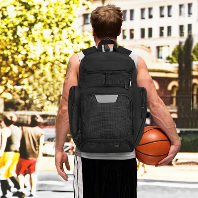 BASKETBALL BACKPACK BOLSA DE ESPORTO GRANDE, BOLSA DE GYM con compartimento de pelota y compartimento de calzado para almacenar calzado deportivo agua