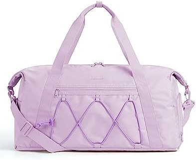 Bolso de gimnasia BAGSMART con compartimento para zapatos y bolsillo mojado, bolso de viaje de deportes ligero, C TO STORE SHOES DE SPORTS AGUA