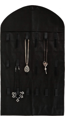 FORAINEAM 3 PACK HANGING JEWELRY ORGANIZER 32 bolsillos 18 ganchos y bucles collar portador de los pendientes de la pulsera anillo de la pantalla