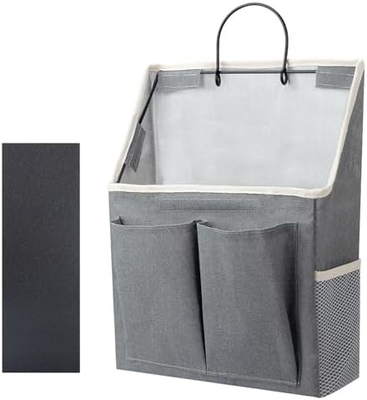 2 paquetes de equipaje de la pared organizador de la cesta con bolsillos para el baño el dormitorio la cocina el dormitorio los elementos esenciales para el almacenaje de la caravana y