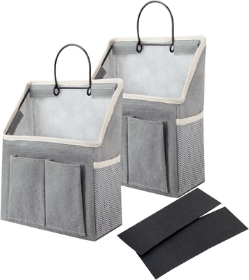 2 paquetes de equipaje de la pared organizador de la cesta con bolsillos para el baño el dormitorio la cocina el dormitorio los elementos esenciales para el almacenaje de la caravana y