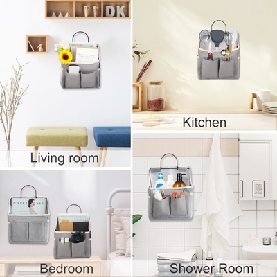 2 paquetes de equipaje de la pared organizador de la cesta con bolsillos para el baño el dormitorio la cocina el dormitorio los elementos esenciales para el almacenaje de la caravana y