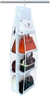 - 2 paquetes, colgador de bolso, modelo 2024, organizador de bolso para armario, ganchos de metal grueso, almacenaje de bolsa de mano.
