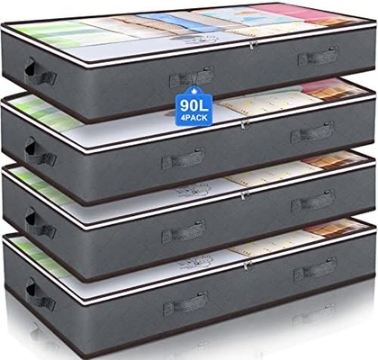 Contenedores de almacenamiento bajo cama, organizadores de armarios y contenedores de almacenamiento, bolsas plegables para almacenamiento bajo cama