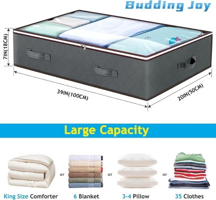 Contenedores de almacenamiento bajo cama, organizadores de armarios y contenedores de almacenamiento, bolsas plegables para almacenamiento bajo cama