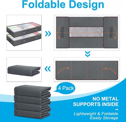 Contenedores de almacenamiento bajo cama, organizadores de armarios y contenedores de almacenamiento, bolsas plegables para almacenamiento bajo cama