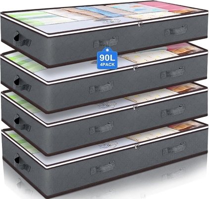 Contenedores de almacenamiento bajo cama, organizadores de armarios y contenedores de almacenamiento, bolsas plegables para almacenamiento bajo cama