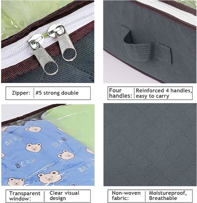 Contenedores de almacenamiento bajo cama, organizadores de armarios y contenedores de almacenamiento, bolsas plegables para almacenamiento bajo cama
