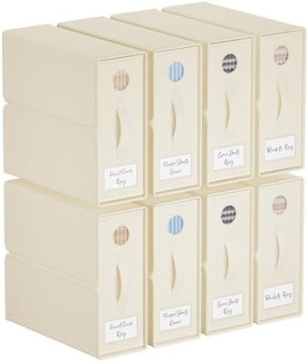 Organizadores y almacenamiento de sábanas, 4-pack, tamaño queen/king (gris), organizador de sábanas, contenedores de almacenamiento de tela para sábanas,