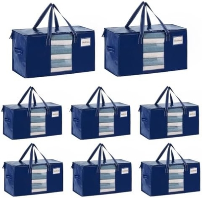 VENO 6 Pack bolsas de mudanza, mantel y mantas bolsas de almacenamiento para el armario, cajas de mudanza, cajas con tapas alternativa,