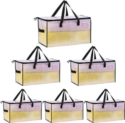 VENO 6 Pack bolsas de mudanza, mantel y mantas bolsas de almacenamiento para el armario, cajas de mudanza, cajas con tapas alternativa,