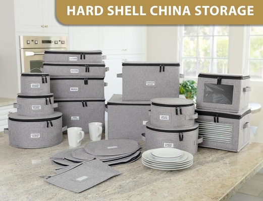 CHINA STORAGE - SET DE 6 CASOS PARA ACCESORIOS FINOS CHINA STORAGE - Sostiene embarcaciones, cuencos, platos pequeños y grandes de gran tamaño