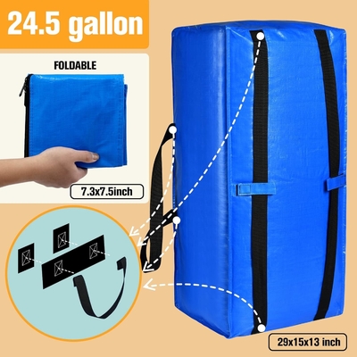 Bolsas de mudanza, bolsas de almacenaje, bolsas de almacenaje extra grandes para transportar suministros, artículos esenciales para el dormitorio universitario, armario del dormitorio,