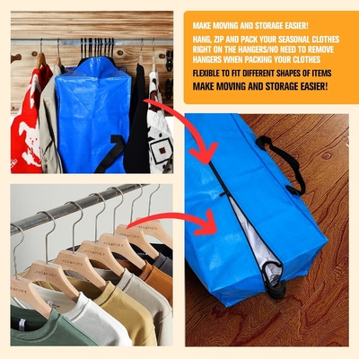 Bolsas de mudanza, bolsas de almacenaje, bolsas de almacenaje extra grandes para transportar suministros, artículos esenciales para el dormitorio universitario, armario del dormitorio,