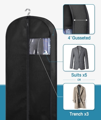 KIMBORA 43&quot; BOLSAS DE traje para el almacenamiento del armario y el viaje, BOLSAS de ropa colgantes con tapón para hombres BOLSA DE traje con manijas para