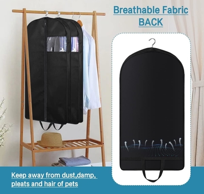 KIMBORA 43&quot; BOLSAS DE traje para el almacenamiento del armario y el viaje, BOLSAS de ropa colgantes con tapón para hombres BOLSA DE traje con manijas para