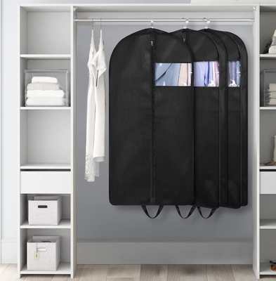 KIMBORA 43&quot; BOLSAS DE traje para el almacenamiento del armario y el viaje, BOLSAS de ropa colgantes con tapón para hombres BOLSA DE traje con manijas para