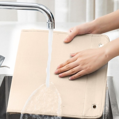 3D NUEVO ORGANIZADOR DE CABINETAS DURABLES con bolsillos de malla 3D, estante de la pared el armario colgando la bolsa de almacenamiento (BEIGE-2PACK)