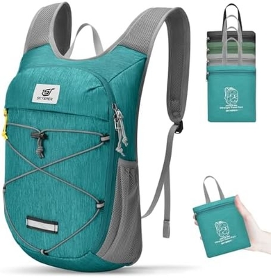 Mochila plegable para senderismo SKYSPER - 10L Mochila de día ligera y pequeña Mochila de viaje transpirable para hombres Mujeres