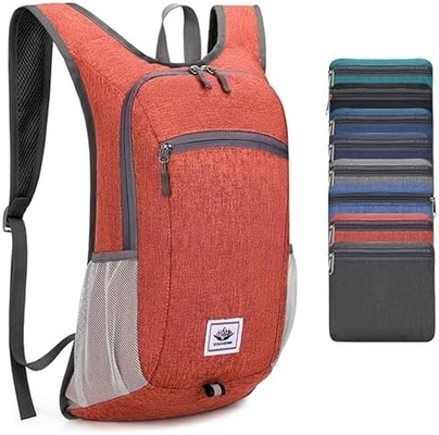 Mochila de excursión de 15L Ultraligera de peso ligero Mochilas para excursiones de excursión de 15L resistentes al agua Mochila plegable para viajes (gris)