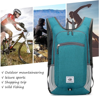 Mochila de excursión de 15L Ultraligera de peso ligero Mochilas para excursiones de excursión de 15L resistentes al agua Mochila plegable para viajes (gris)