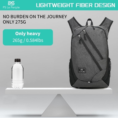 Mochila pequeña de día 15L Mochila de senderismo plegable Mochila pequeña de peso ligero Mochila de viaje plegable Mochila de viaje para mujeres Hombres, bl