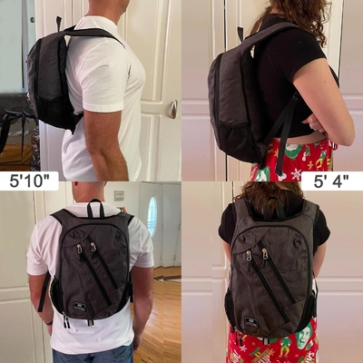 Mochila pequeña de día 15L Mochila de senderismo plegable Mochila pequeña de peso ligero Mochila de viaje plegable Mochila de viaje para mujeres Hombres, bl