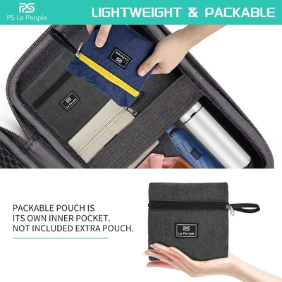 Mochila pequeña de día 15L Mochila de senderismo plegable Mochila pequeña de peso ligero Mochila de viaje plegable Mochila de viaje para mujeres Hombres, bl