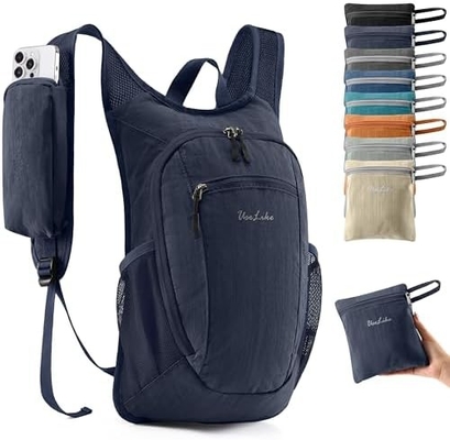Mochila de caminata de 10L para viajes Mochila de día ligera Mochila empacada para mujeres Hombres