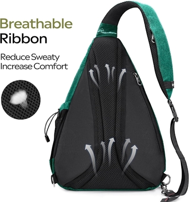 OutdoorMaster Sling Bag, Mochila de día para senderismo, Crossbody Shoulder Chest Mochila de viaje urbana para mujeres y hombres